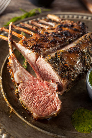 Rosemary-Garlic Rack of Lamb, and the Cabernet to Pour With It